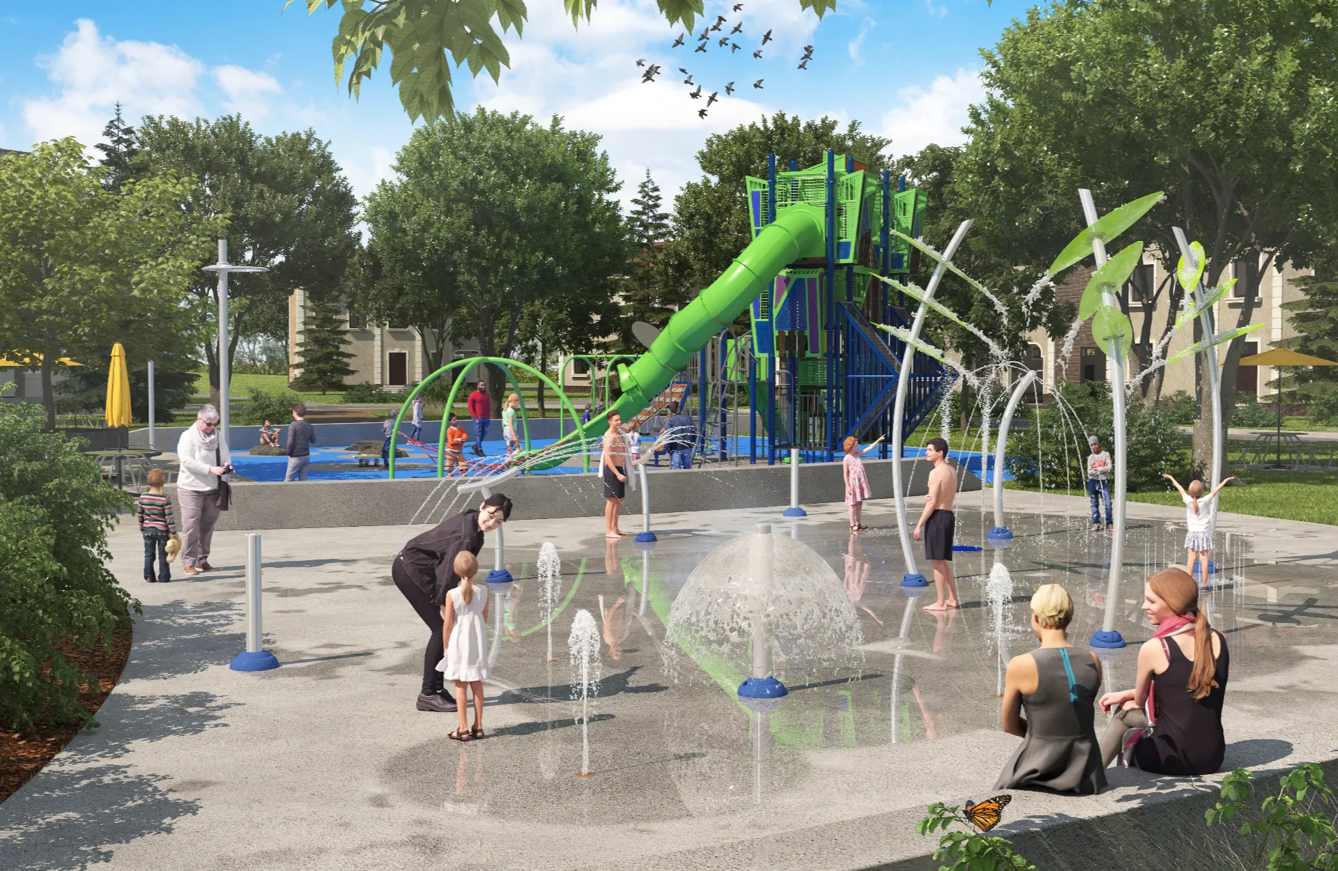 Parc_Splashpad Parc Splashpad